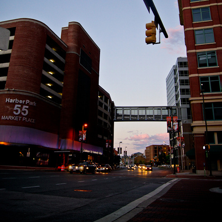 Sunset in Baltimore by Antek Piechnik